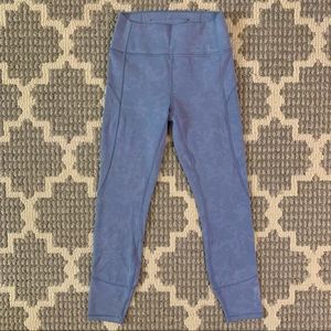 Lululemon In Movement Tights - Oasis Blue Cloudwash